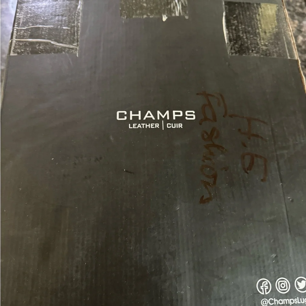 Champs‎ Gala Collection leather hobo bag in black Leather Purse, RFID NWT $400